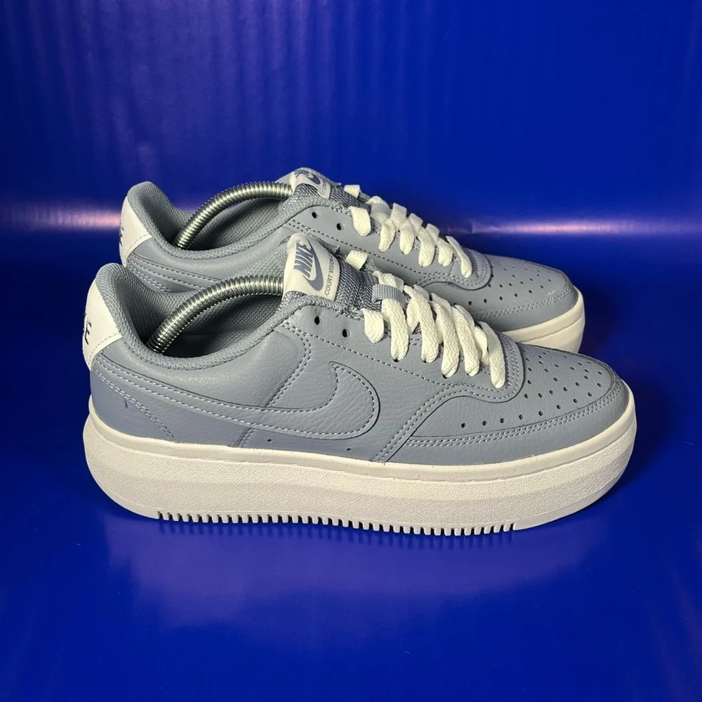 NEW Nike Court Vision Alta Ashen Slate Women’s Sneaker Fast Shipping - Picture 3 of 8